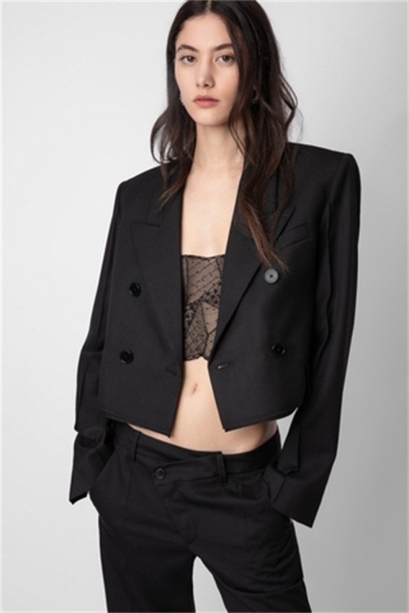 Zadig & Voltaire Vito Blazer Negras | ZV-256352