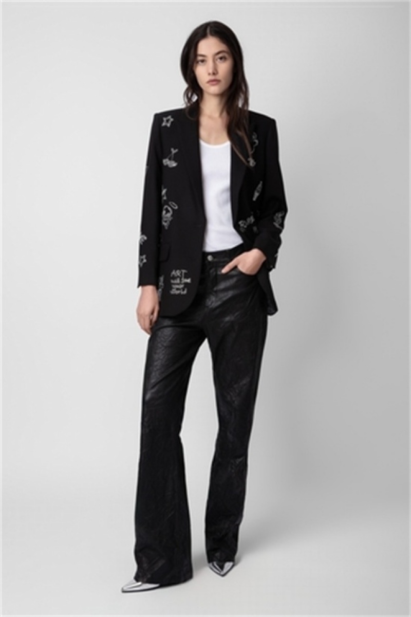 Zadig & Voltaire Viva Multi Strass Blazer Negras | ZV-256350