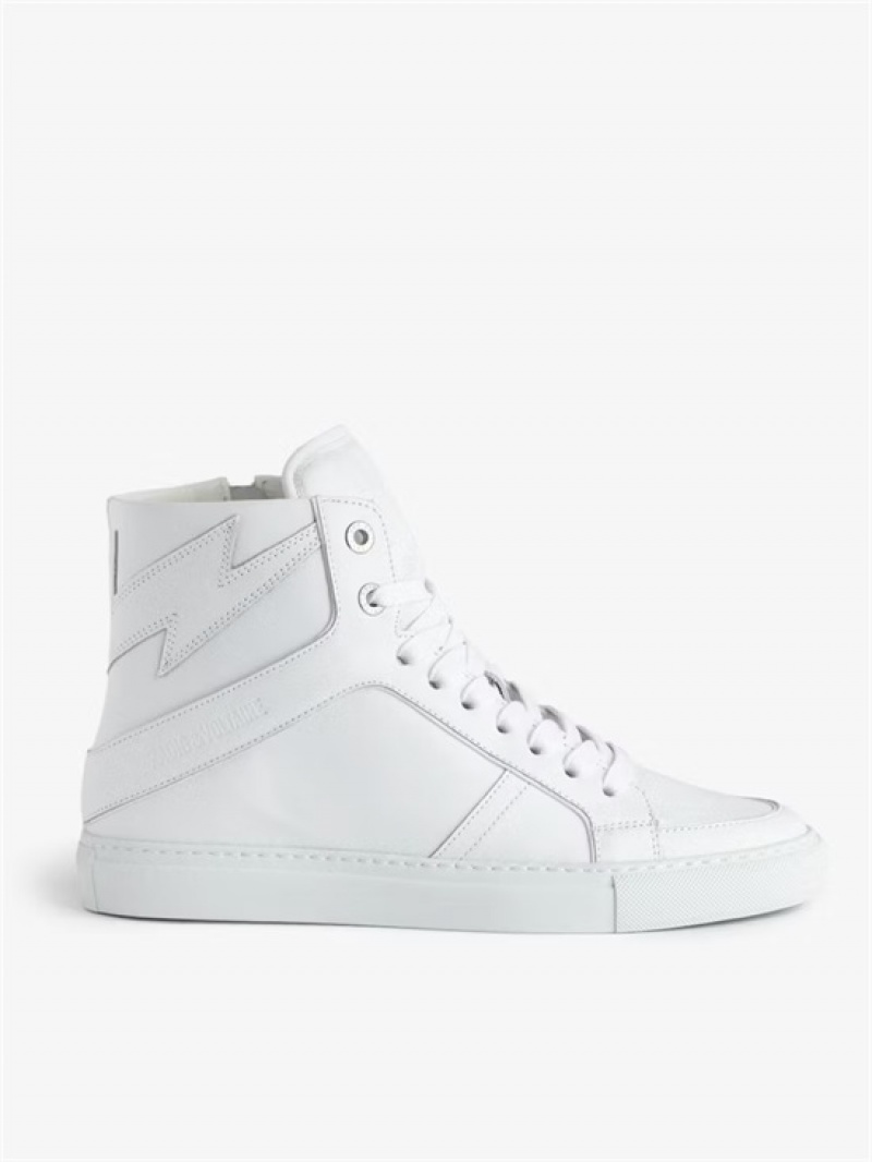 Zadig & Voltaire ZV1747 High Flash Sneakers Blancas | ZV-255668