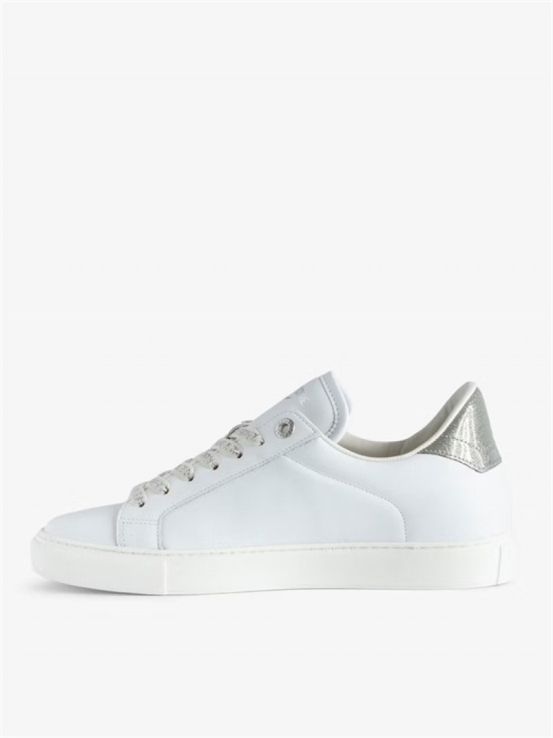 Zadig & Voltaire ZV1747 La Flash Low-Top Sneakers Plateadas | ZV-255666