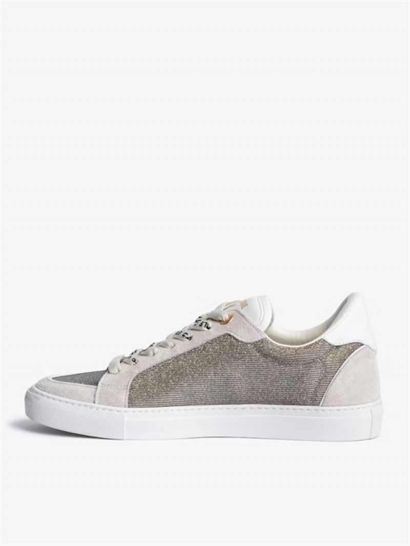 Zadig & Voltaire ZV1747 Low-Top Sneakers  Plateadas | ZV-255670