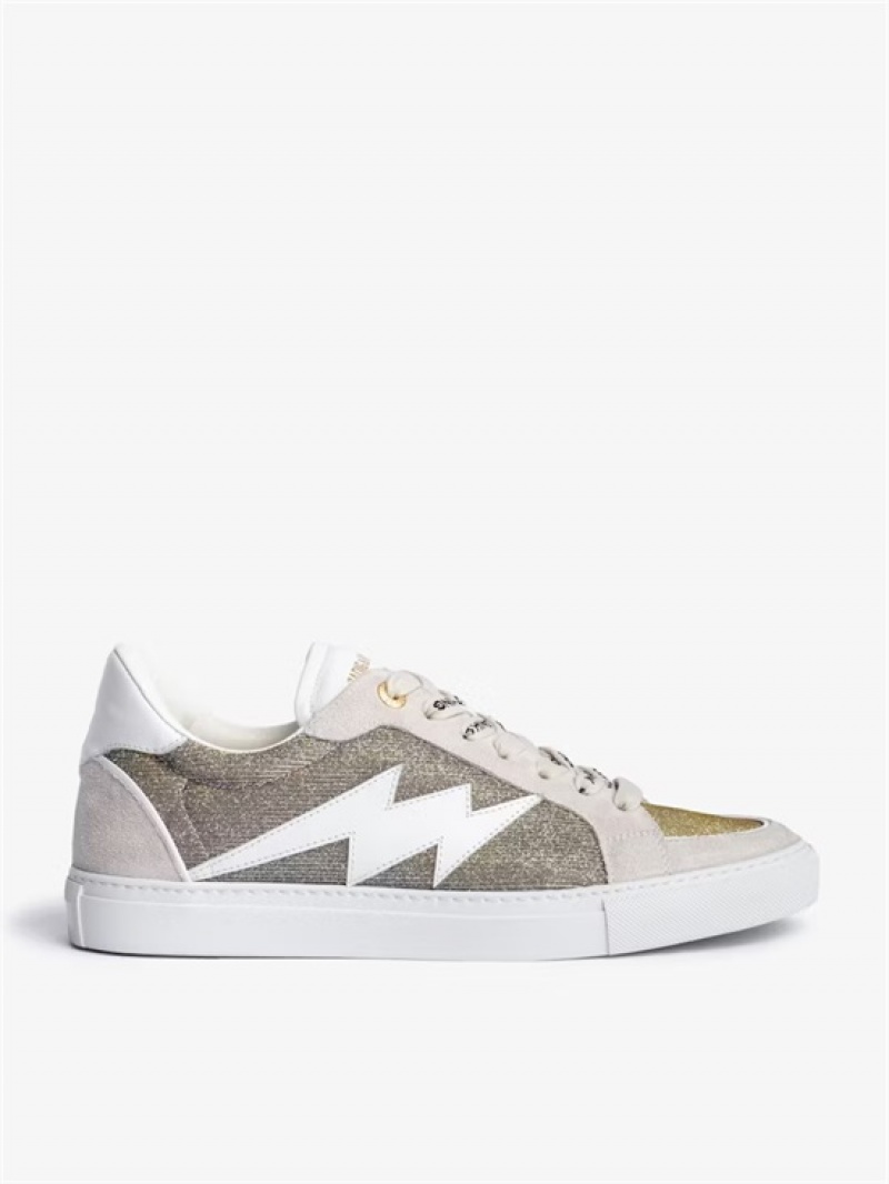 Zadig & Voltaire ZV1747 Low-Top Sneakers  Plateadas | ZV-255670