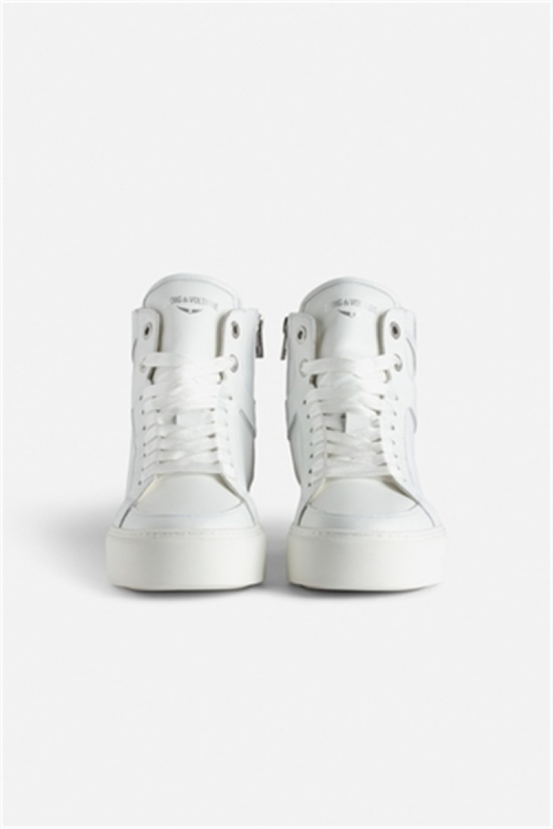 Zadig & Voltaire Zv1747 High Fornido Sneakers Blancas | ZV-255775