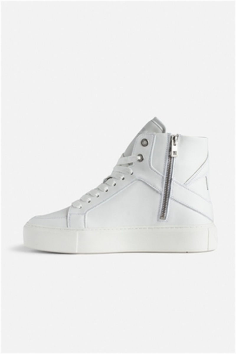 Zadig & Voltaire Zv1747 High Fornido Sneakers Blancas | ZV-255775